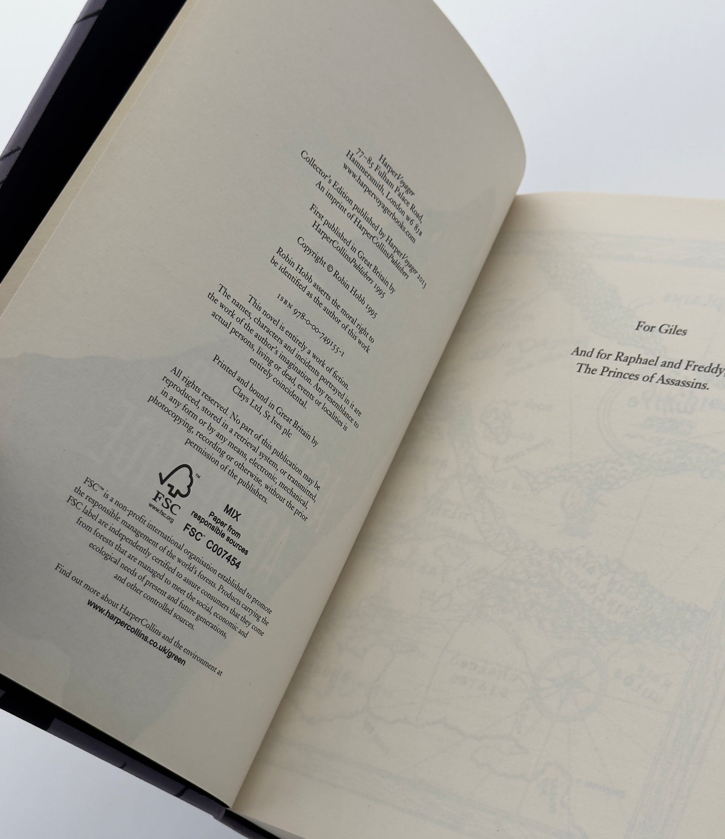 Assassin's Apprentice — Robin Hobb | HarperVoyager Clothbound Edition
