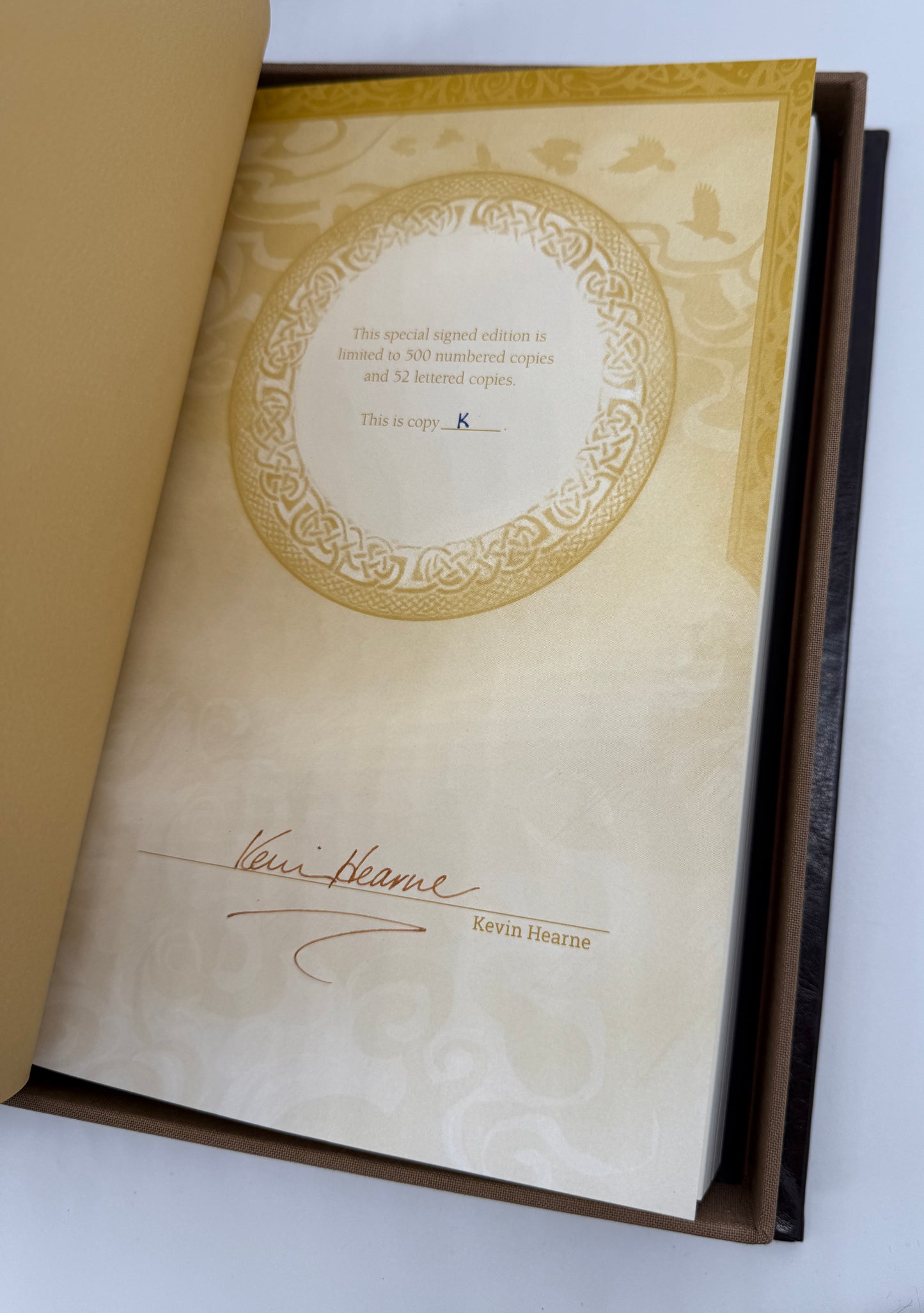 Iron Druid Chronicles by Kevin Hearne from Subterranean Press, lettered matching with rights