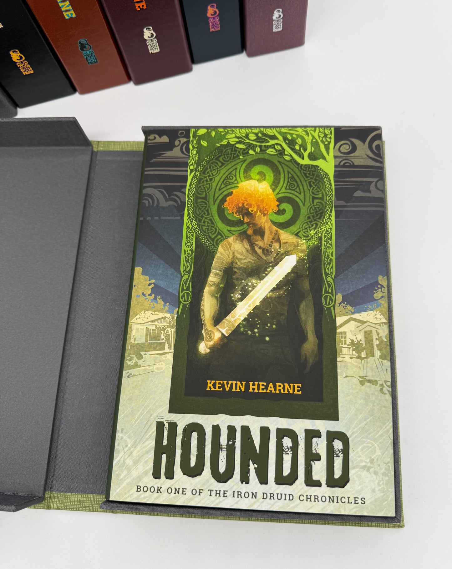 Iron Druid Chronicles by Kevin Hearne from Subterranean Press, lettered matching with rights