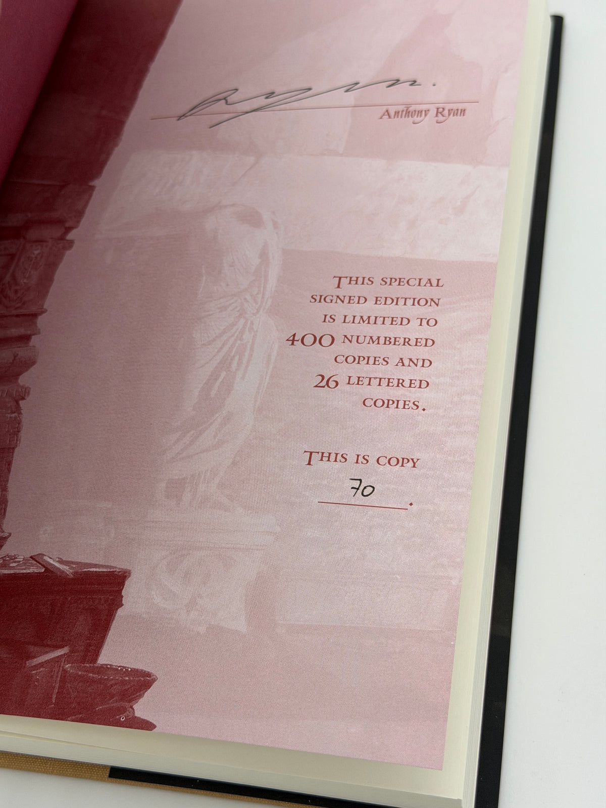 Songs of the Dark By Anthony Ryan Numbered Subteranean Press