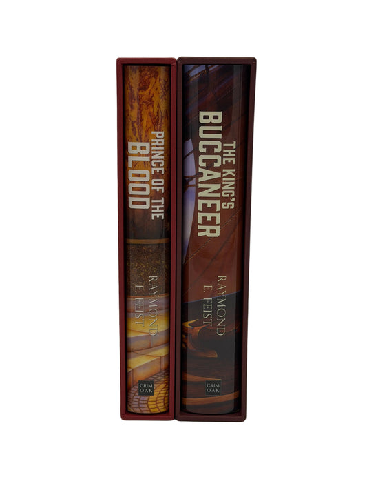 Prince of the Blood & The King's Buccaneer — Raymond E. Feist | Matching Numbered Grim Oak Press Set