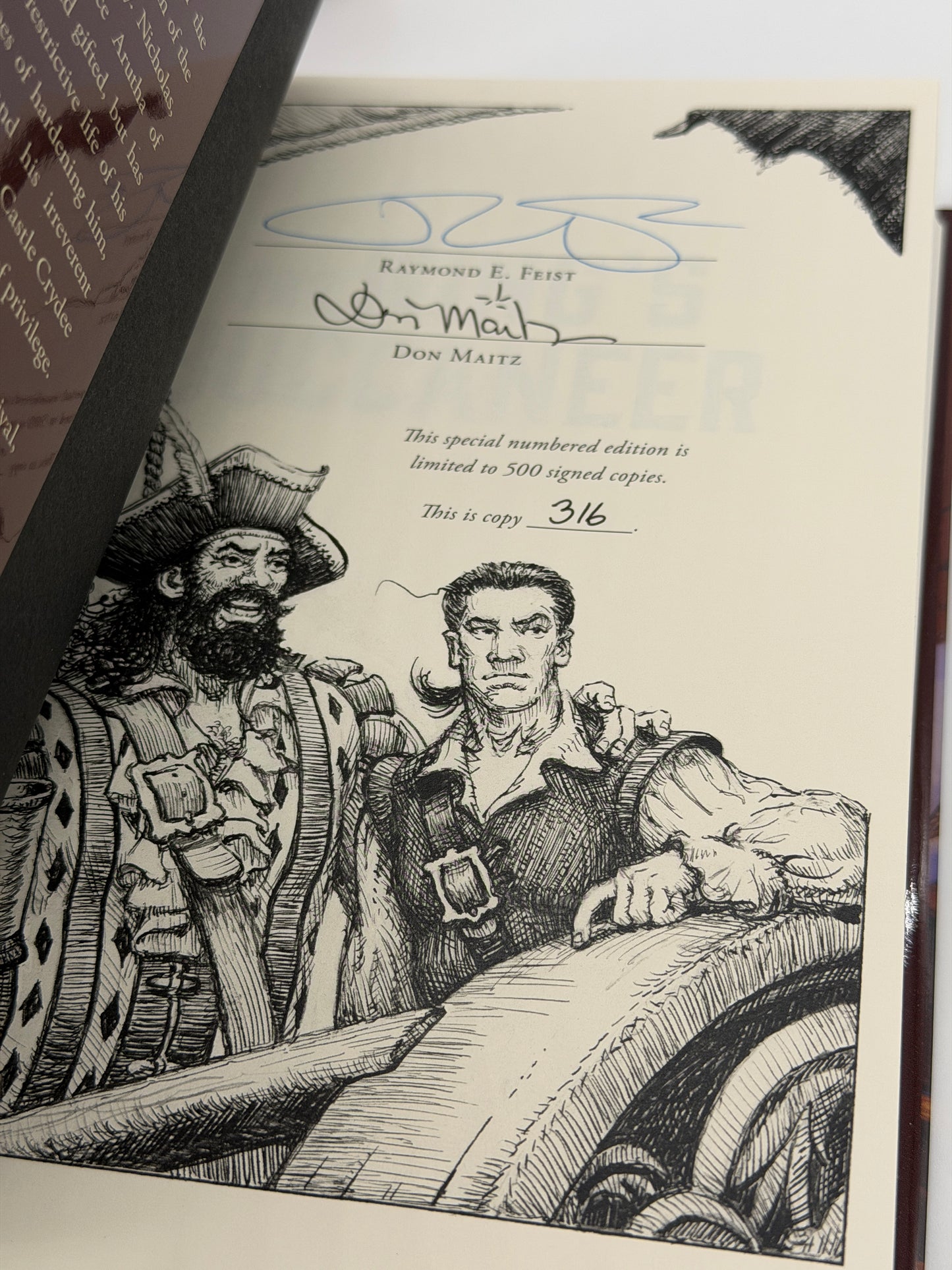 Prince of the Blood & The King's Buccaneer — Raymond E. Feist | Matching Numbered Grim Oak Press Set