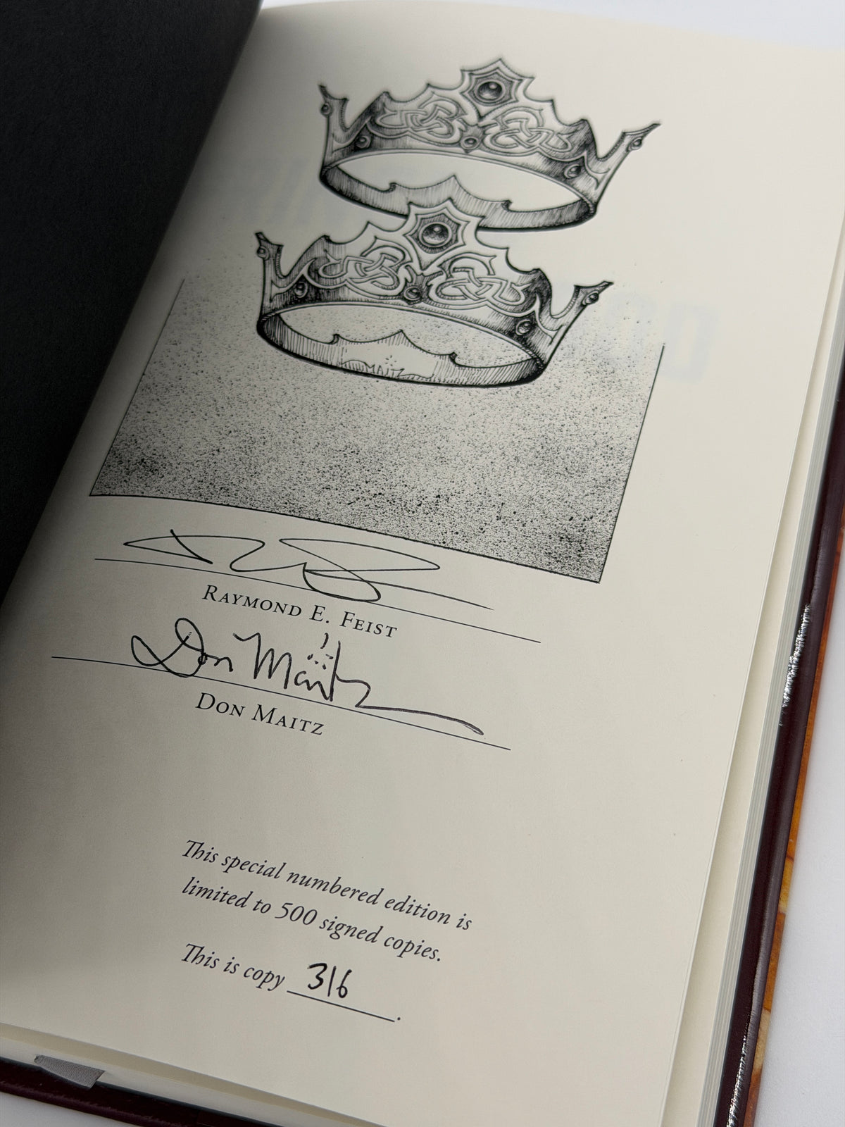 Prince of the Blood & The King's Buccaneer — Raymond E. Feist | Matching Numbered Grim Oak Press Set