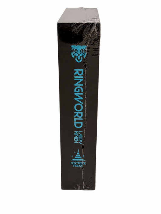 Ringworld by Larry Niven, Centipede Press slipcased edition with turquoise lettering in plastic wrapping